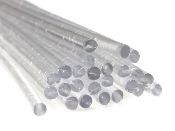 Plastique baguettes de soudure ABS 3mm Ronde Transparent 25 Barres | az-reptec